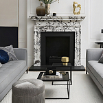 Комплект столиков с квадратными столешницами черные Black Table Combination варинант исполнения - 2 | Loft Concept в Уфе