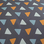 Постельное белье из сатина с принтом треугольники 150х200 см Triangular Dreams варинант исполнения - 3 | Loft Concept в Уфе