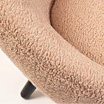 Кресло розовое с обивка из искусственного каракуля Iconic Creation варинант исполнения - 2 | Loft Concept в Уфе