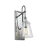 Бра с плафоном в форме колокола из прозрачного стекла с пузырьками Feiss варинант исполнения - 1 | Loft Concept в Уфе