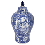 Ваза с крышкой в китайском стиле Гранатовое дерево Blooming Pomegranate варинант исполнения - 1 | Loft Concept в Уфе