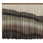 Пейзаж из нитей Макраме Wall decor Black and White Landscape варинант исполнения - 5 | Loft Concept в Уфе