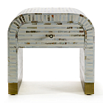 Тумбочка прикроватная Amo Bone Inlay Bedside Almond варинант исполнения - 1 | Loft Concept в Уфе