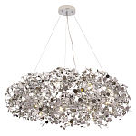Люстра подвесная круглая с многочисленными металлическими круглыми элементами Terzani Argent варинант исполнения - 3 | Loft Concept в Уфе