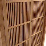 Шкаф из массива тика Okino Wood Cabinet варинант исполнения - 6 | Loft Concept в Уфе