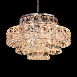 Люстра хрустальная в неоклассическом стиле на серебристом каркасе Majesty варинант исполнения - 2 | Loft Concept в Уфе