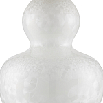 Настольная лампа фарфоровая с плиссированным конусовидным абажуром White Glaze варинант исполнения - 1 | Loft Concept в Уфе