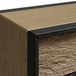 Комод 4 ящика с подсветкой на рельефном фасаде Warm Industrial варинант исполнения - 4 | Loft Concept в Уфе