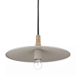 Подвесной светильник круглый в сочетании дерева и металла Space варинант исполнения - 3 | Loft Concept в Уфе