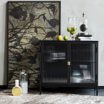 Сервант двухдверный с рифленым стеклом The Keeper варинант исполнения - 6 | Loft Concept в Уфе