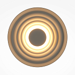 Бра круглое Soft Halo бежевый варинант исполнения - 2 | Loft Concept в Уфе