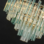 Дизайнерская люстра AQUA Blue Lagoon бирюзовое стекло несколько ярусов варинант исполнения - 2 | Loft Concept в Уфе