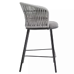 Стул барный с декоративным плетением на спинке и подлокотниках Chair Weave варинант исполнения - 1 | Loft Concept в Уфе