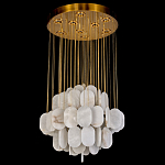 Люстра с овальными подвесками из натурального камня Spatial Composition варинант исполнения - 3 | Loft Concept в Уфе