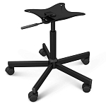 Стул с мягкой обивкой из велюра и подъемно-поворотным механизмом на колесиках Mason Green and Yellow варинант исполнения - 5 | Loft Concept в Уфе