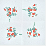 Плитка с узором Земляника варинант исполнения - 1 | Loft Concept в Уфе