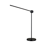 Настольная лампа черного цвета с круглым основанием и длинным прямым плафоном Trumpet tube варинант исполнения - 1 | Loft Concept в Уфе