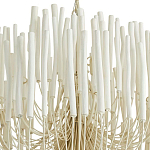 Люстра белая с несколькими ярусами деревянных палочек Bright Wooden Chandelier варинант исполнения - 9 | Loft Concept в Уфе