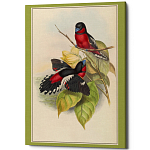 Постер на холсте с изображением птиц Blooming Birds Poster варинант исполнения - 4 | Loft Concept в Уфе