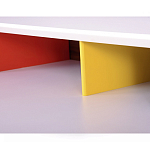 Письменный стол с 2-мя чёрными выдвижными ящиками и нишей с цветными разделителями Ballan варинант исполнения - 4 | Loft Concept в Уфе