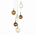 Люстра светодиодная с сферическими стеклянными плафонами Splatter варинант исполнения - 2 | Loft Concept в Уфе