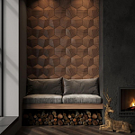 Гипсовая 3D панель с принтографией PM-30 варинант исполнения - 4 | Loft Concept в Уфе