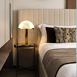 Настольная лампа c абажуром в форме купола из натурального камня  Heavenly Harmony варинант исполнения - 5 | Loft Concept в Уфе