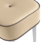 Квадратный мягкий пуф на белых ножках Winton Pouf Square варинант исполнения - 20 | Loft Concept в Уфе