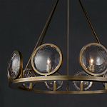 Люстра круглая с прозрачными рельефными плафонами Crystal Prism варинант исполнения - 4 | Loft Concept в Уфе