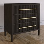 Комод Primo с 3 выдвижными ящиками Темный орех варинант исполнения - 4 | Loft Concept в Уфе