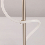 Настольная лампа белым изогнутым плафоном на круглой подставке Luke Lampco Tracer Lamp варинант исполнения - 10 | Loft Concept в Уфе