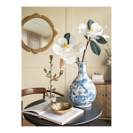 Ваза с мотивами цветущего сада с попугаями Blue Vase Inspired by Nature варинант исполнения - 5 | Loft Concept в Уфе