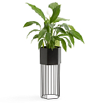 Кашпо Elevated Planters Сlive 59 черное  варинант исполнения - 3 | Loft Concept в Уфе