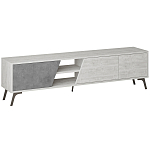 ТВ-тумба с 3-мя дверцами и полками Grey Albe TV Stand варинант исполнения - 1 | Loft Concept в Уфе