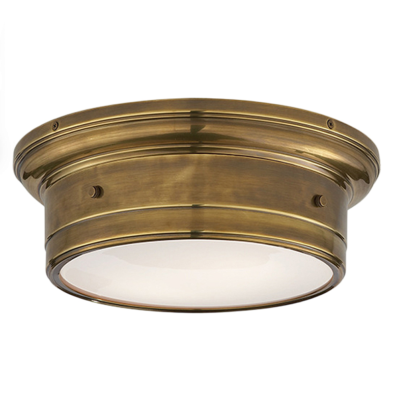 Потолочный светильник круглый цвета состаренная латунь Modern Simple Ceiling Light Латунь Белый Потолочный светильник круглый цвета состаренная латунь Modern Simple Ceiling Light Латунь Белый в Уфе | Loft Concept
