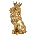 Статуэтка лев с детализированной гривой и изящной короной Lion Crown  варинант исполнения - 2 | Loft Concept в Уфе