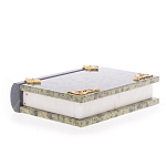 Шкатулка в виде книги из натурального камня змеевик Stone Casket варинант исполнения - 4 | Loft Concept в Уфе