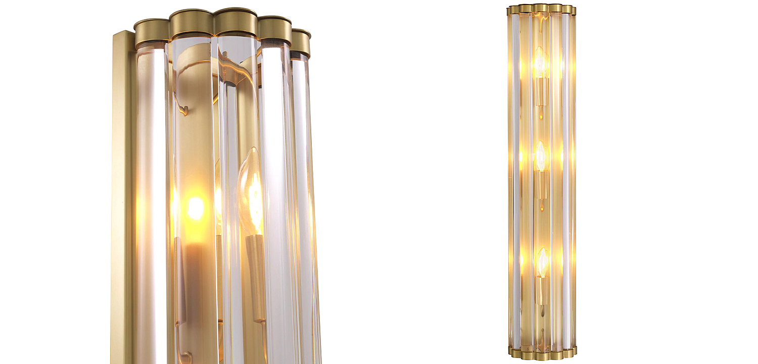 Бра Eichholtz Wall Lamp Amalfi Brass Бра Eichholtz Wall Lamp Amalfi Brass - Loft-Concept в Уфе