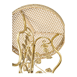 Столик приставной золотистый с орнаментом на столешнице Tanzania варинант исполнения - 3 | Loft Concept в Уфе