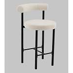 Стул полубарный Floreo букле молочный варинант исполнения - 1 | Loft Concept в Уфе