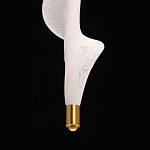 Люстра с белым скрученным плафоном Golden Swirl варинант исполнения - 8 | Loft Concept в Уфе