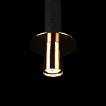 Подвесной светильник с узким цилиндрическим плафоном и золотым металлическим декором Concrete Pipe варинант исполнения - 7 | Loft Concept в Уфе