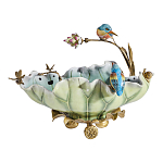 Чаша в виде листка лотоса с птицами Eden Garden варинант исполнения - 3 | Loft Concept в Уфе