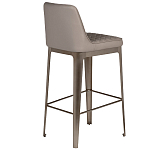 Стул барный светло-серый из экокожи Spectacular High Bar Stool варинант исполнения - 2 | Loft Concept в Уфе