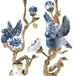 Подсвечник Candleholder Birds Atlanta Set 2 Pcs варинант исполнения - 3 | Loft Concept в Уфе