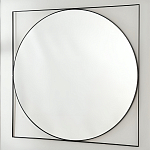 Зеркало в черной металлической раме Urban Style Mirror варинант исполнения - 2 | Loft Concept в Уфе