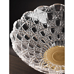 Чаша стеклянная прозрачная на бронзовой подставке с фигуркой девушки Eden Garden варинант исполнения - 7 | Loft Concept в Уфе