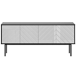 Длинная тумба с зеркальным декором Serena варинант исполнения - 4 | Loft Concept в Уфе