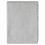 Плед из шерсти мериноса серого цвета 130×180 см Gray Waves варинант исполнения - 1 | Loft Concept в Уфе