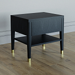 Прикроватная тумбочка с ящиком Elsa Dreams Black варинант исполнения - 4 | Loft Concept в Уфе